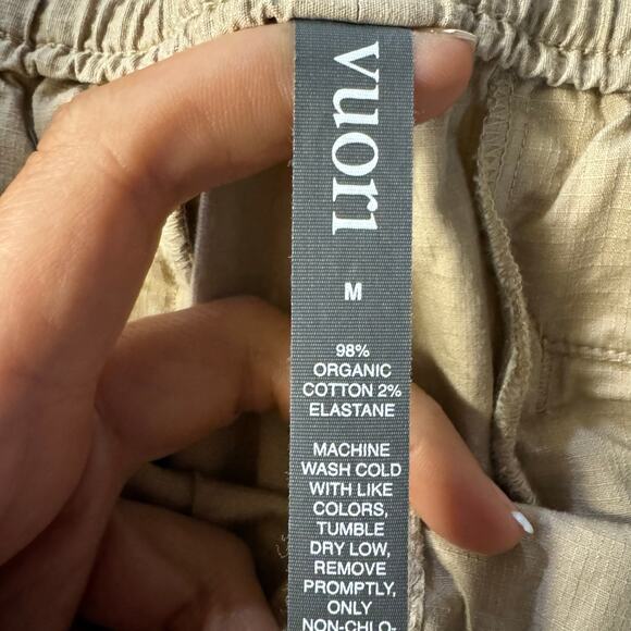 Vuori Vintage Ripstop Pant Organic Cotton Tan Size Medium - Picture 7 of 7